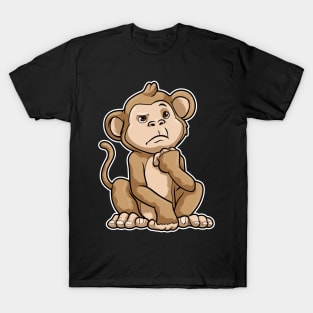 Monkey thoughtful T-Shirt